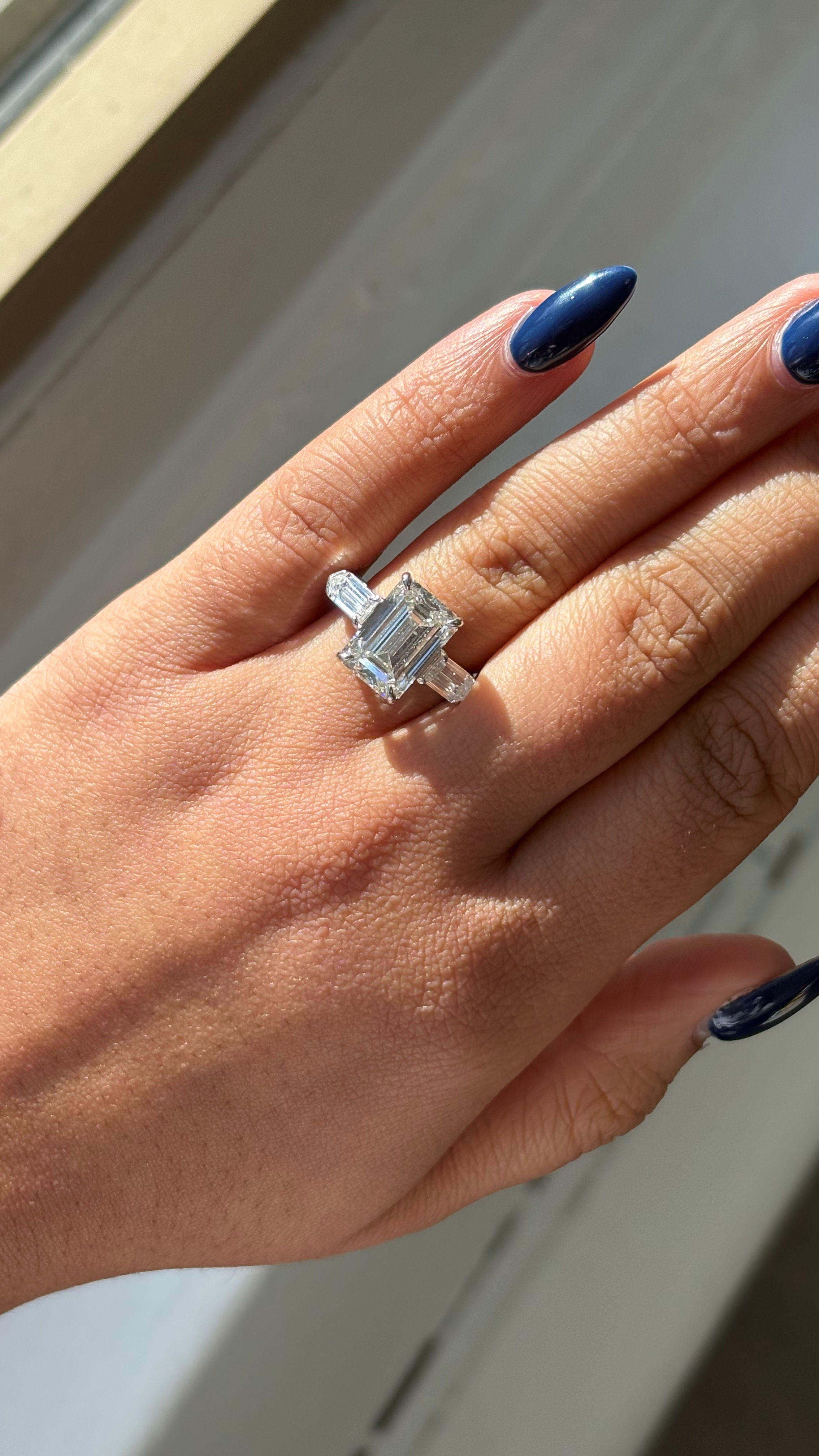 Engagement Ring, 14K White Gold, stock Eng00615
