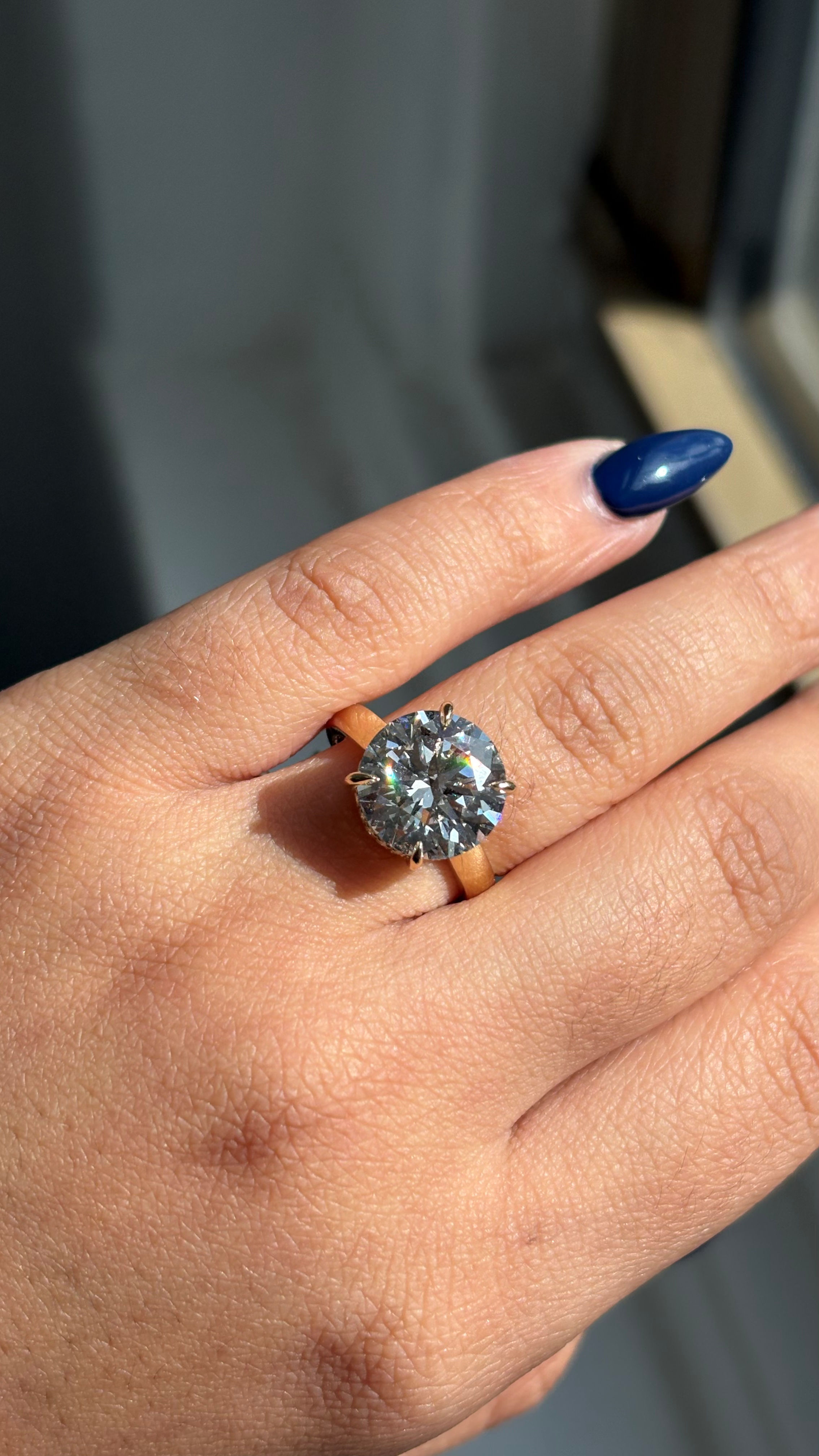 Engagement Ring, 14K White Gold, stock Eng00628