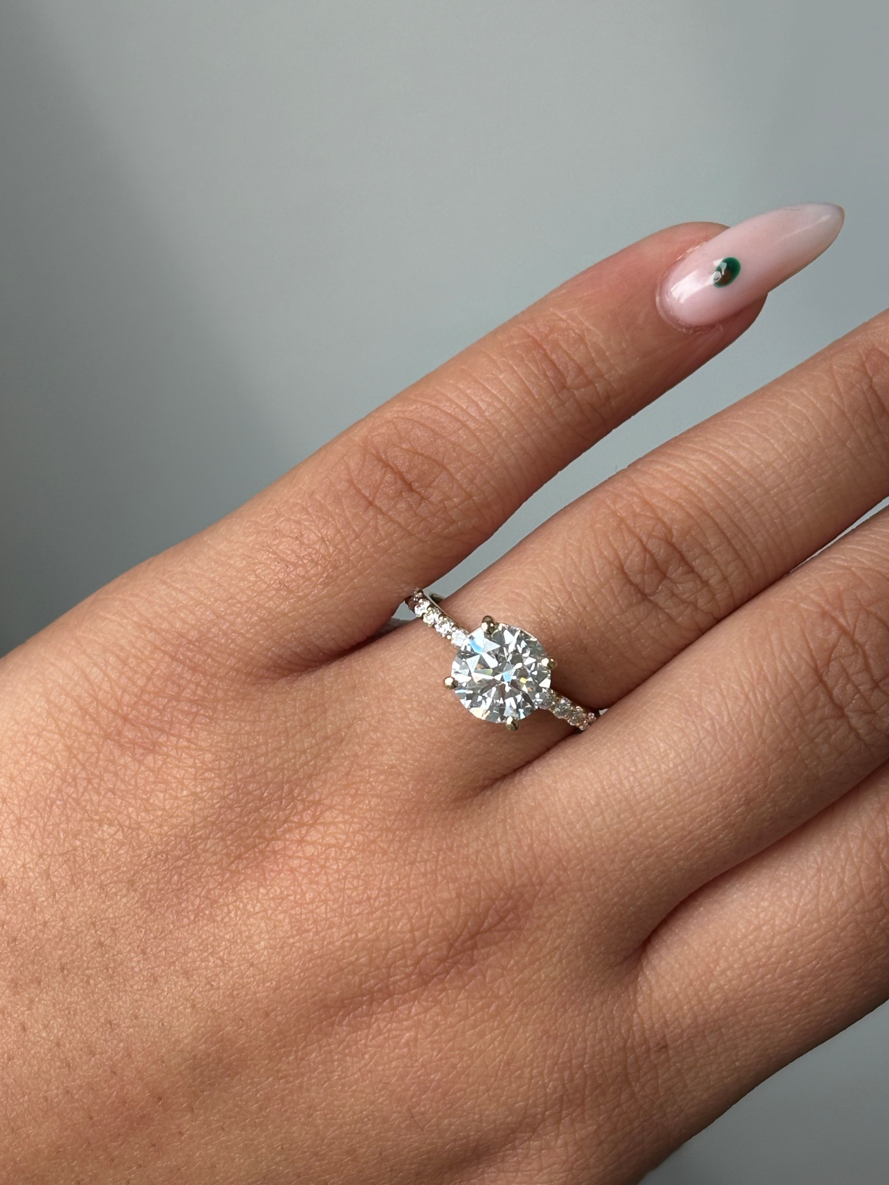 Engagement Ring, 14K Yellow Gold, stock Eng00695
