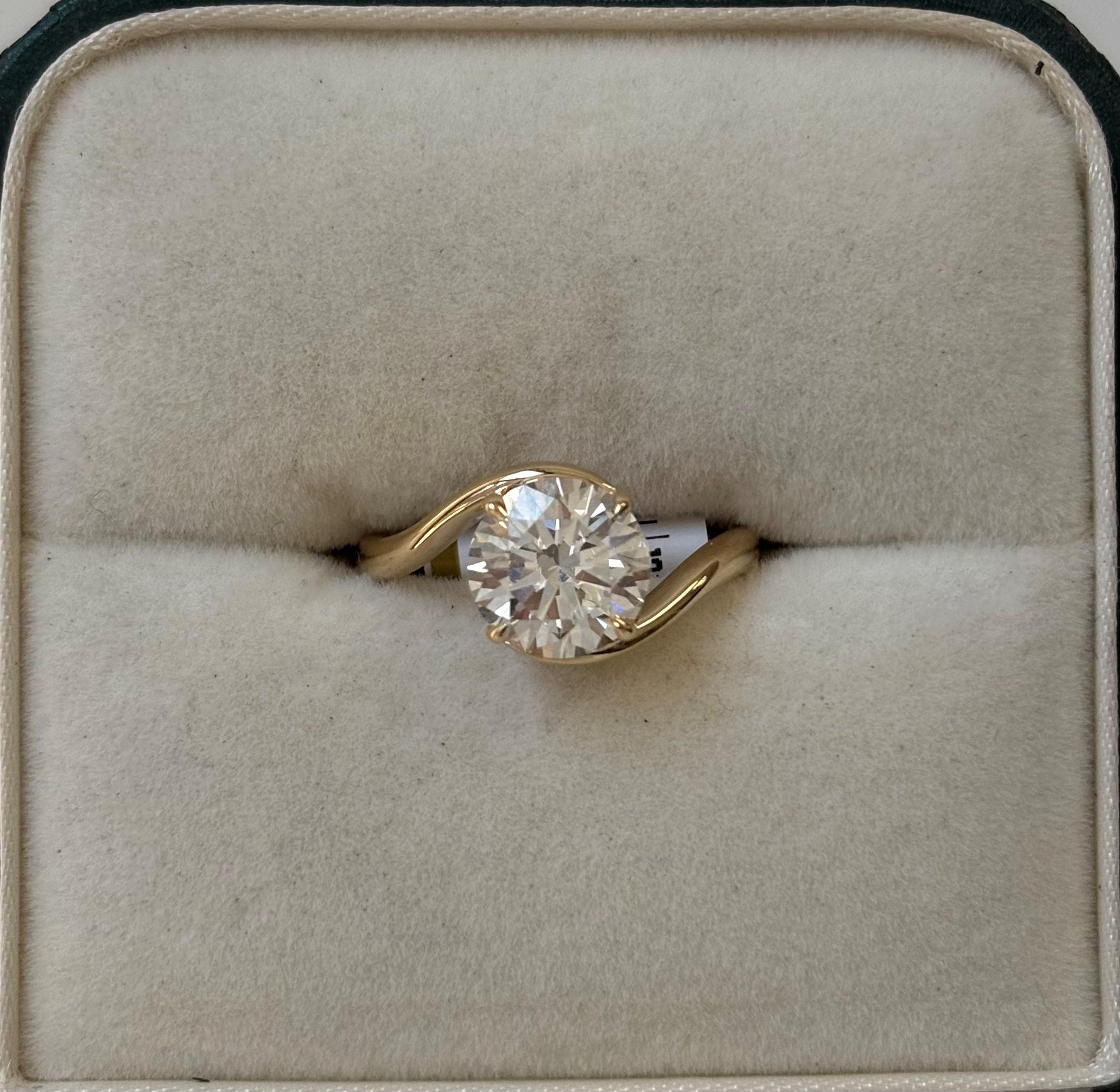Engagement Ring, 14K Yellow Gold, stock Eng00701