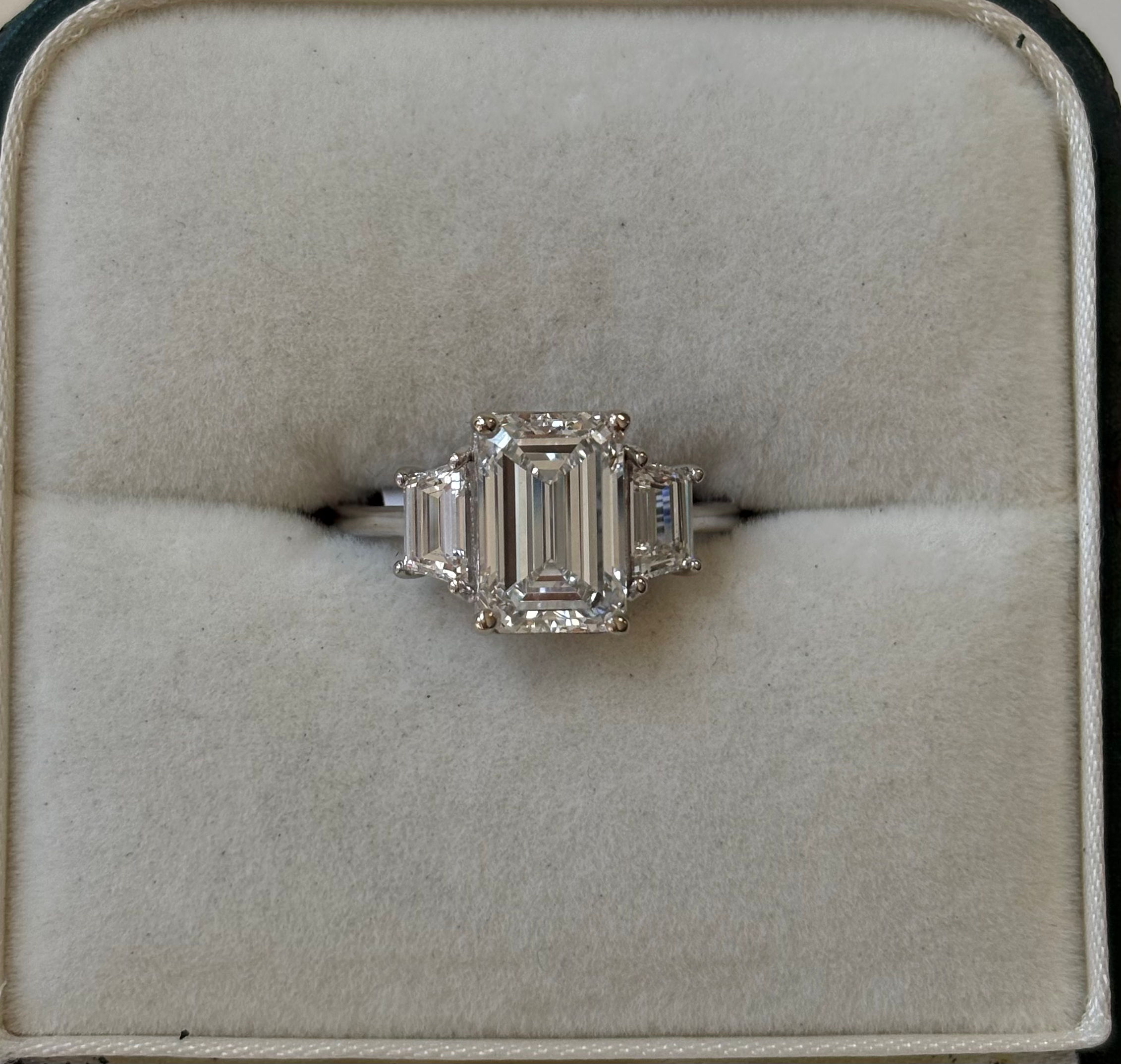 Engagement Ring, 14K White Gold, stock Eng00705