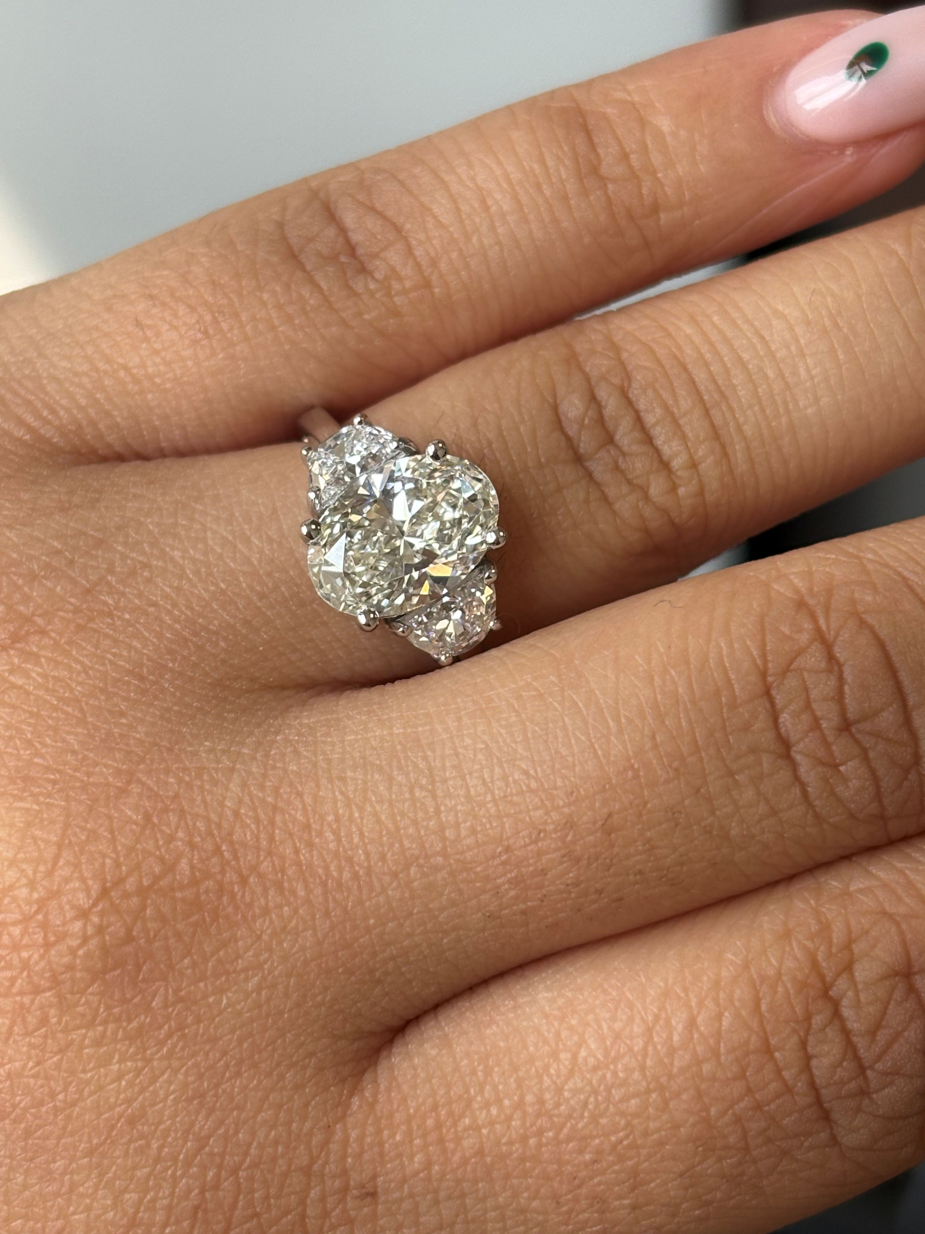 Engagement Ring, 14K White Gold, stock Eng00708