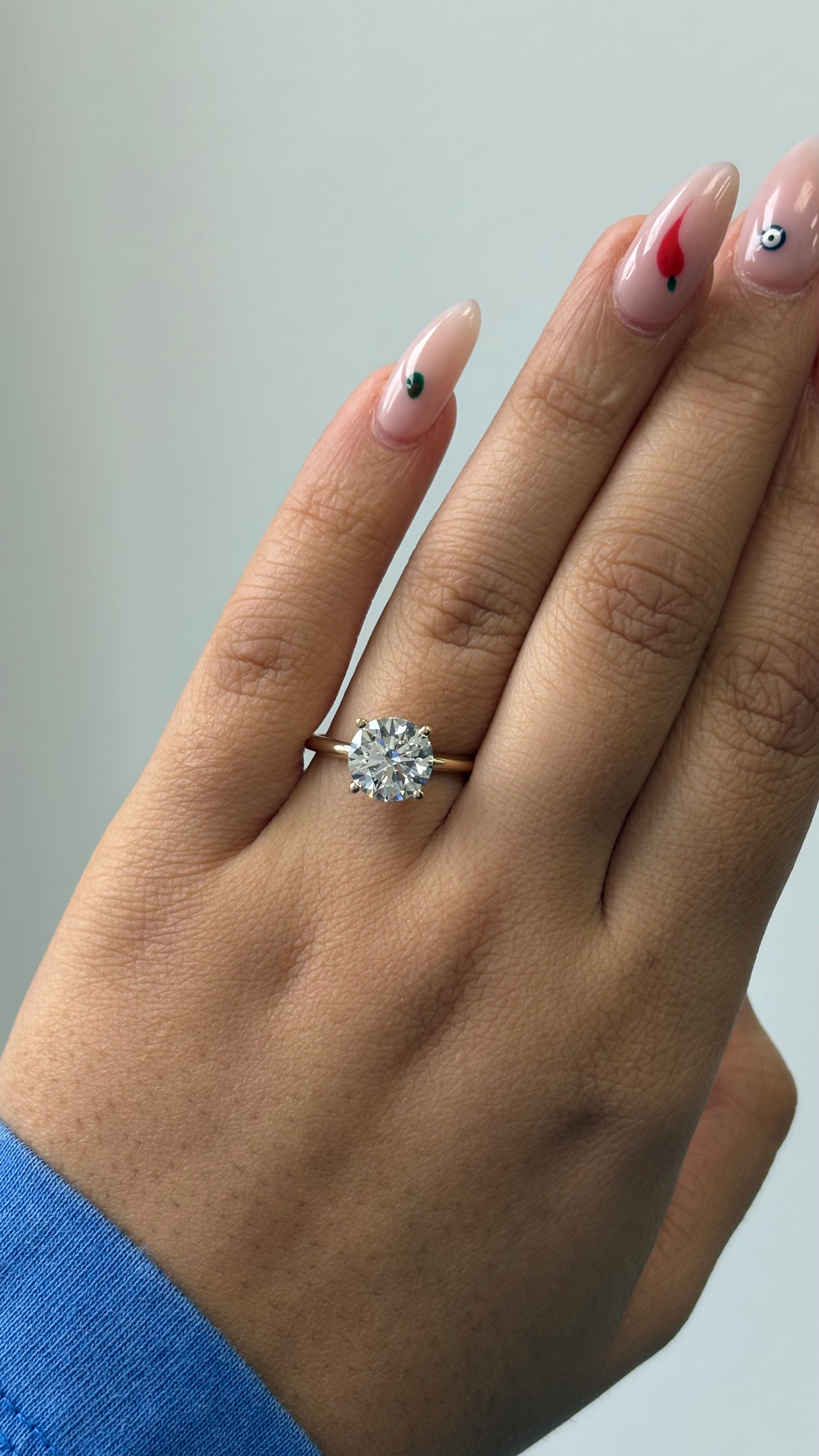 Engagement Ring, 14K Yellow Gold, stock Eng00710