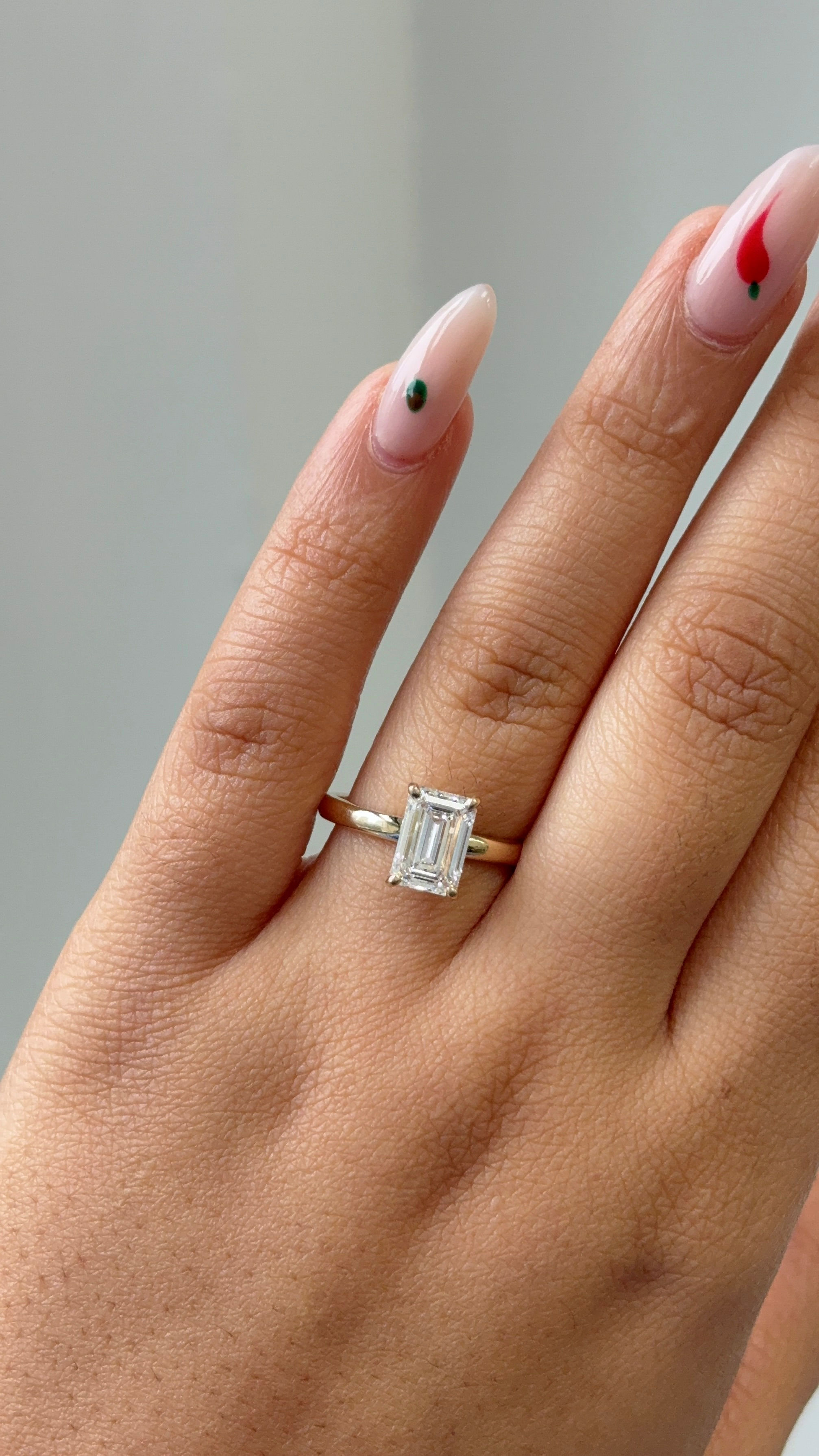 Engagement Ring, 14K Yellow Gold, stock Eng00712