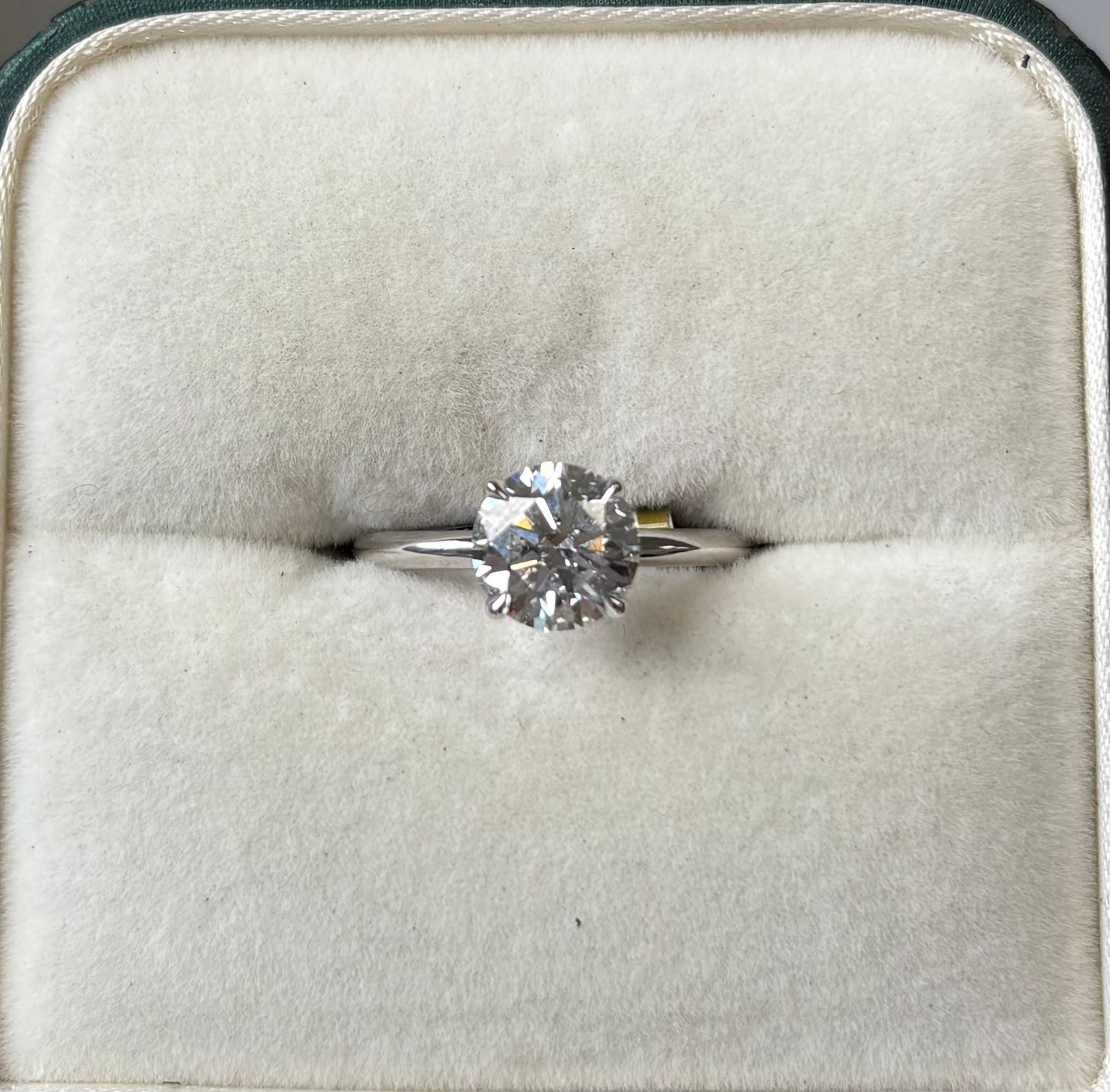 Engagement Ring, 14K White Gold, stock Eng00720