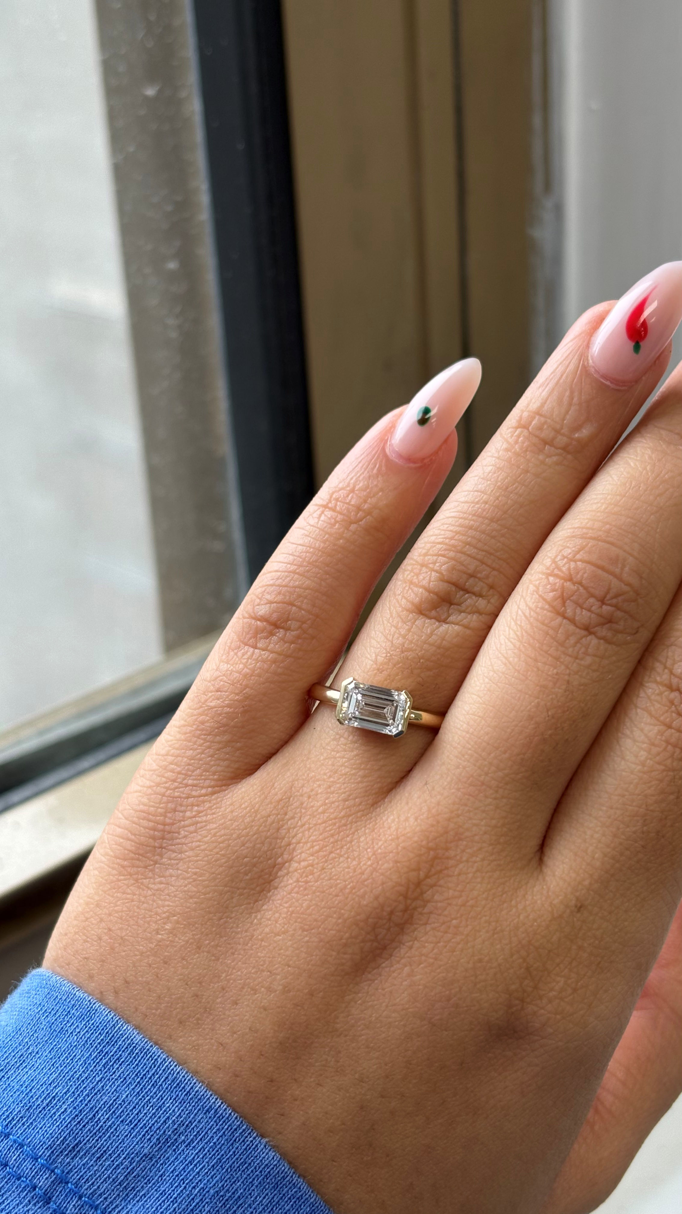 Engagement Ring, 14K Yellow Gold, stock Eng00739