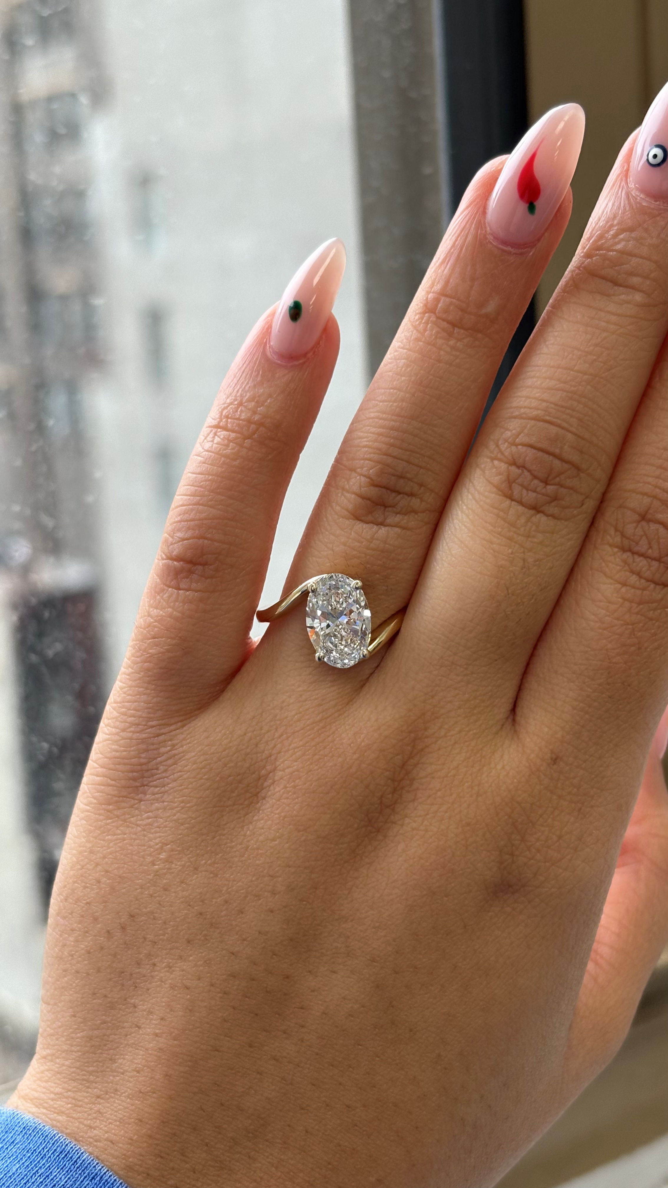 Engagement Ring, 14K Yellow Gold, stock Eng00741