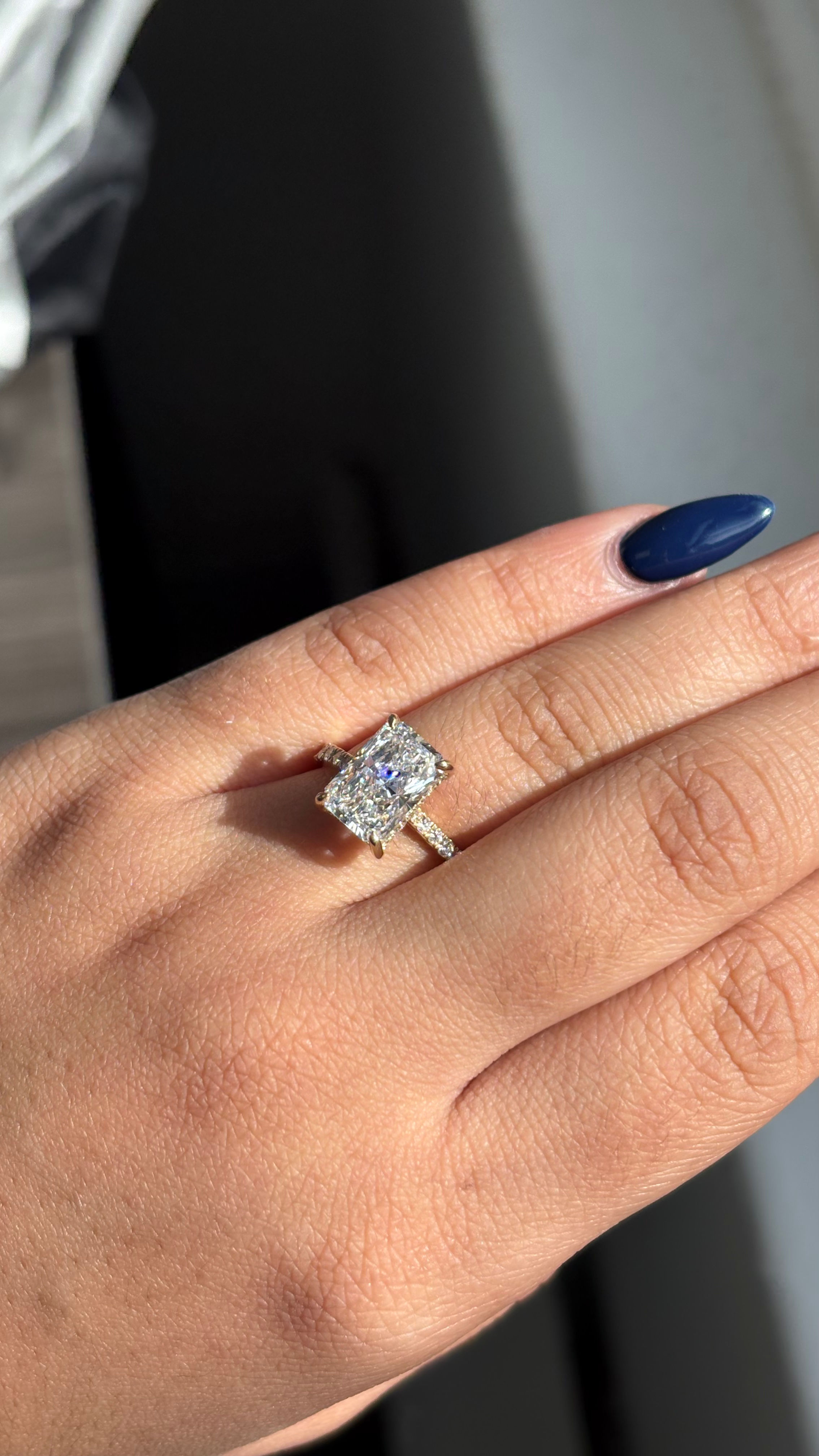 Engagement Ring, 14K Yellow Gold, stock Engr00017