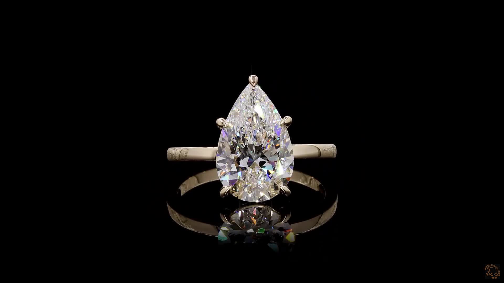Fashion Engagement Ring, 14K Yellow Gold, stock 1958474