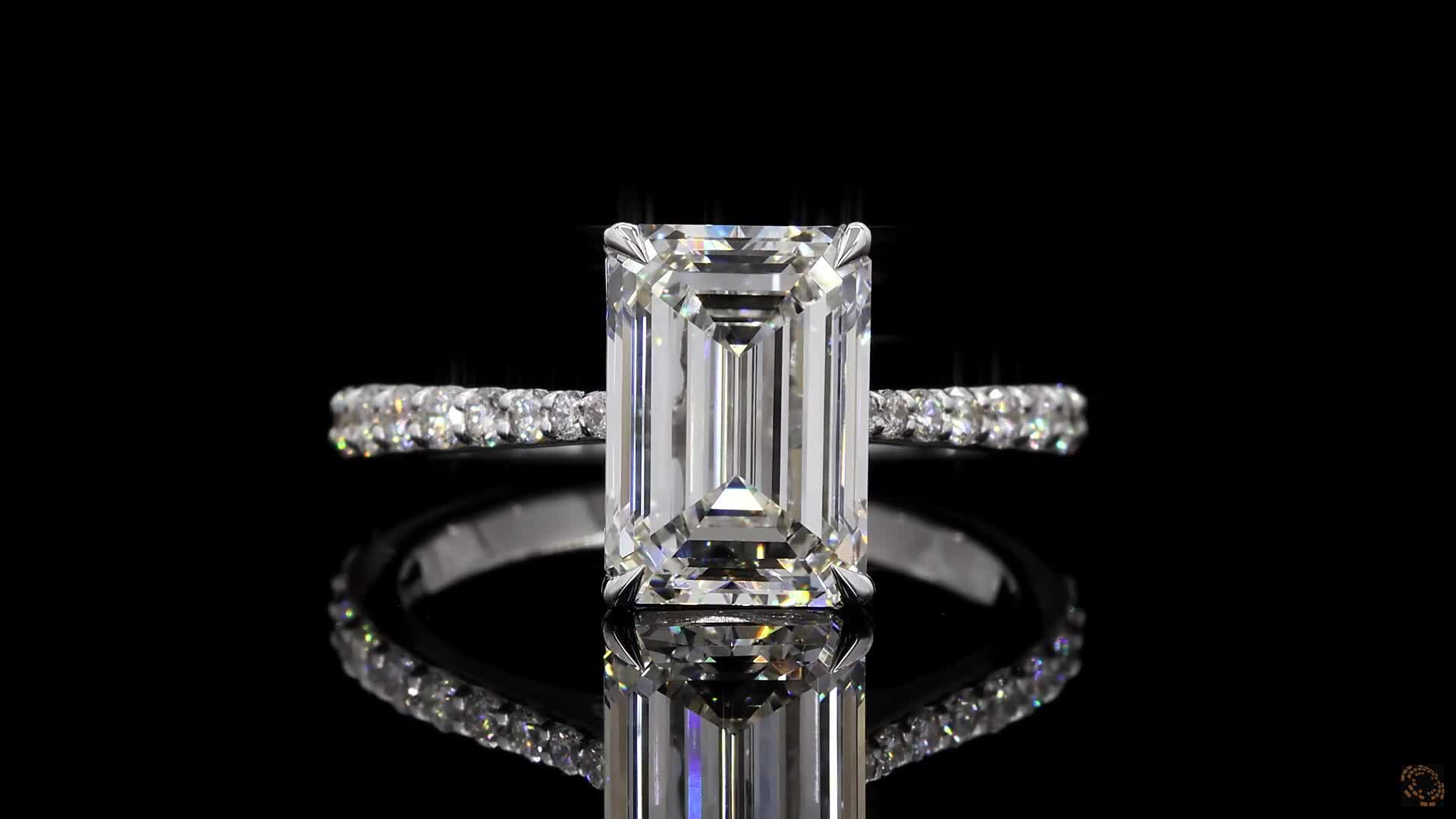 Fashion Engagement Ring, 14K White Gold, stock 1560589