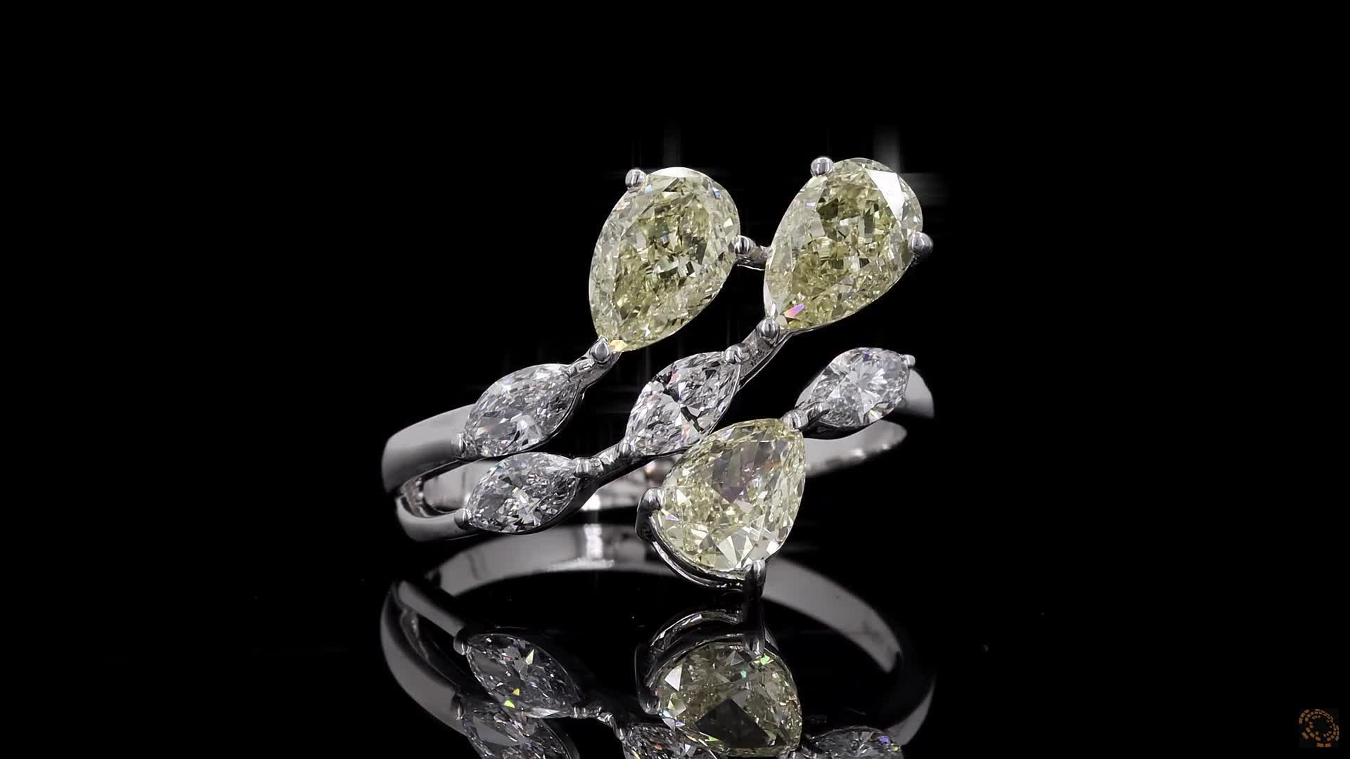 Fashion Engagement Ring, 14K White Gold, stock 1577795