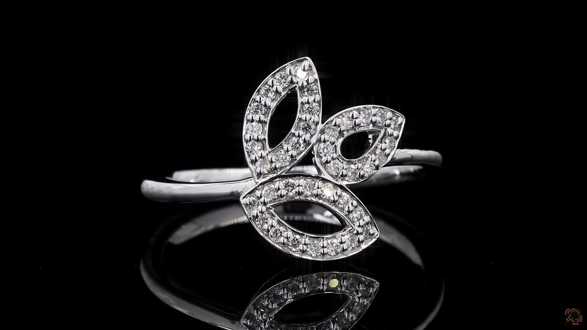 Fashion Engagement Ring, 14K White Gold, stock 1496337