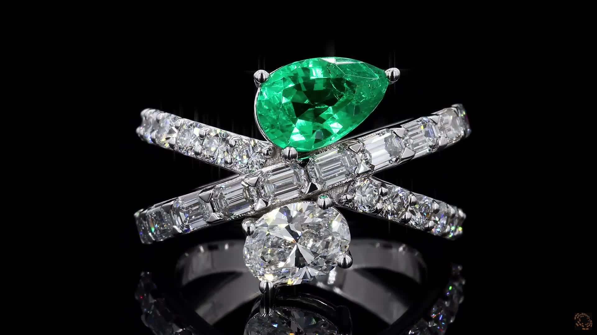 Fashion Engagement Ring, 14K White Gold, stock 1572573