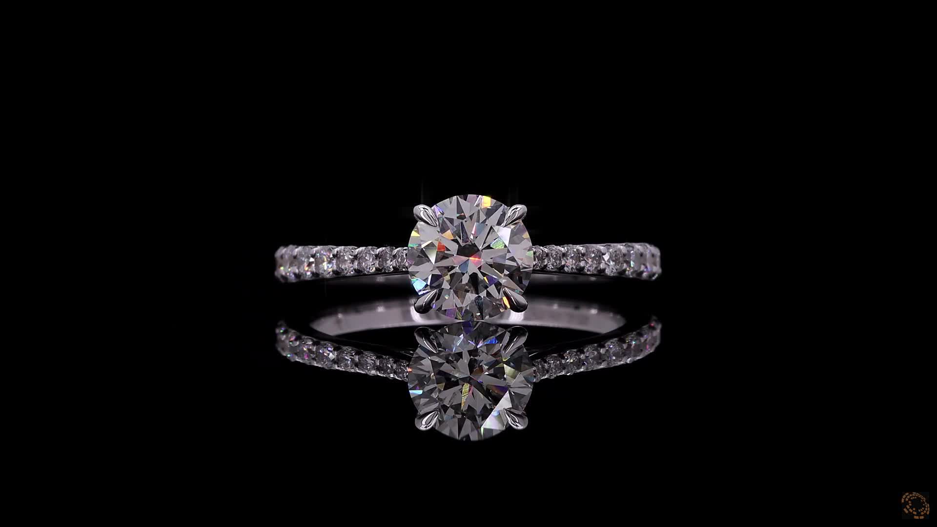 Fashion Engagement Ring, 14K White Gold, stock 1915777
