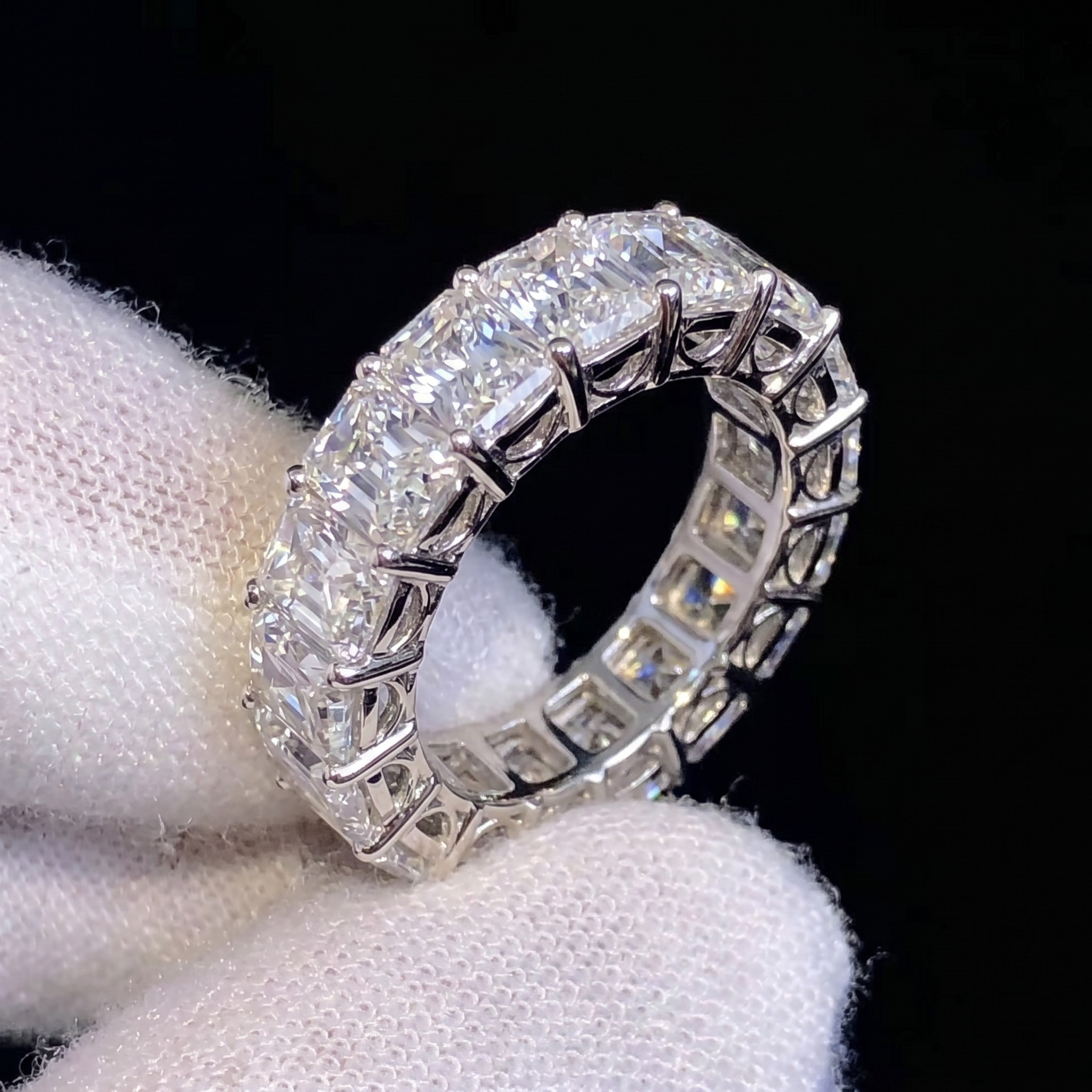 Eternity Band, 14K White Gold, stock WB00168