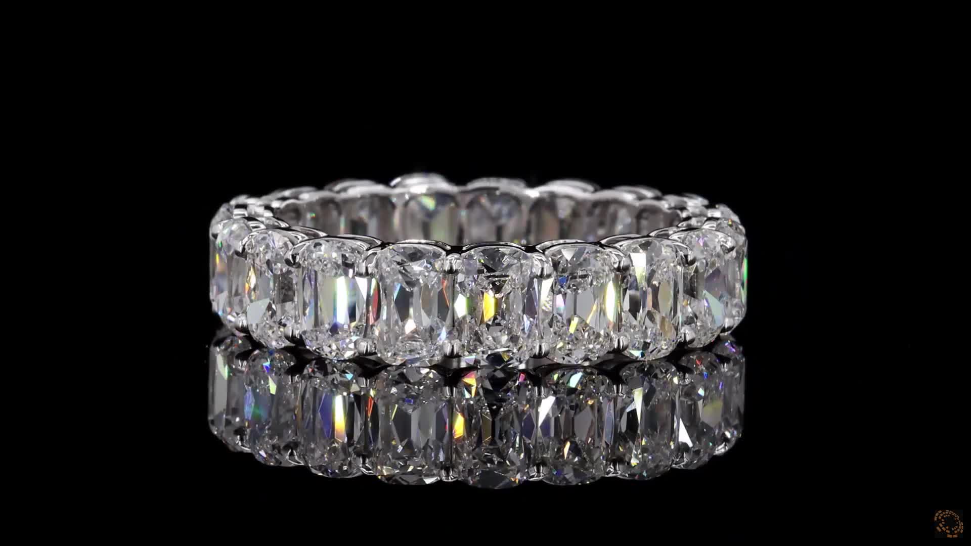 Eternity Band, 14K White Gold, stock EBOM-0.7-W6