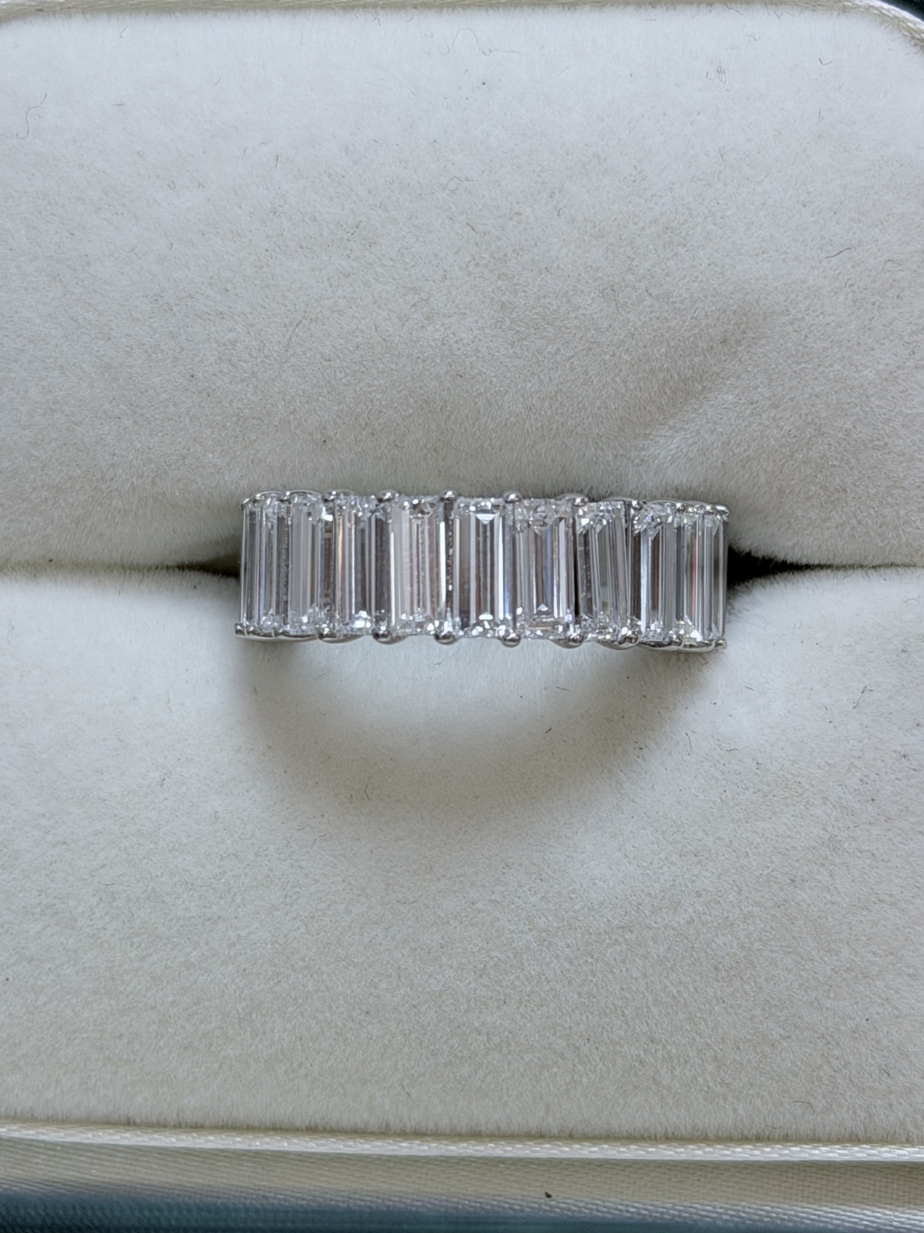 Eternity Band, 14K White Gold, stock Wb00195