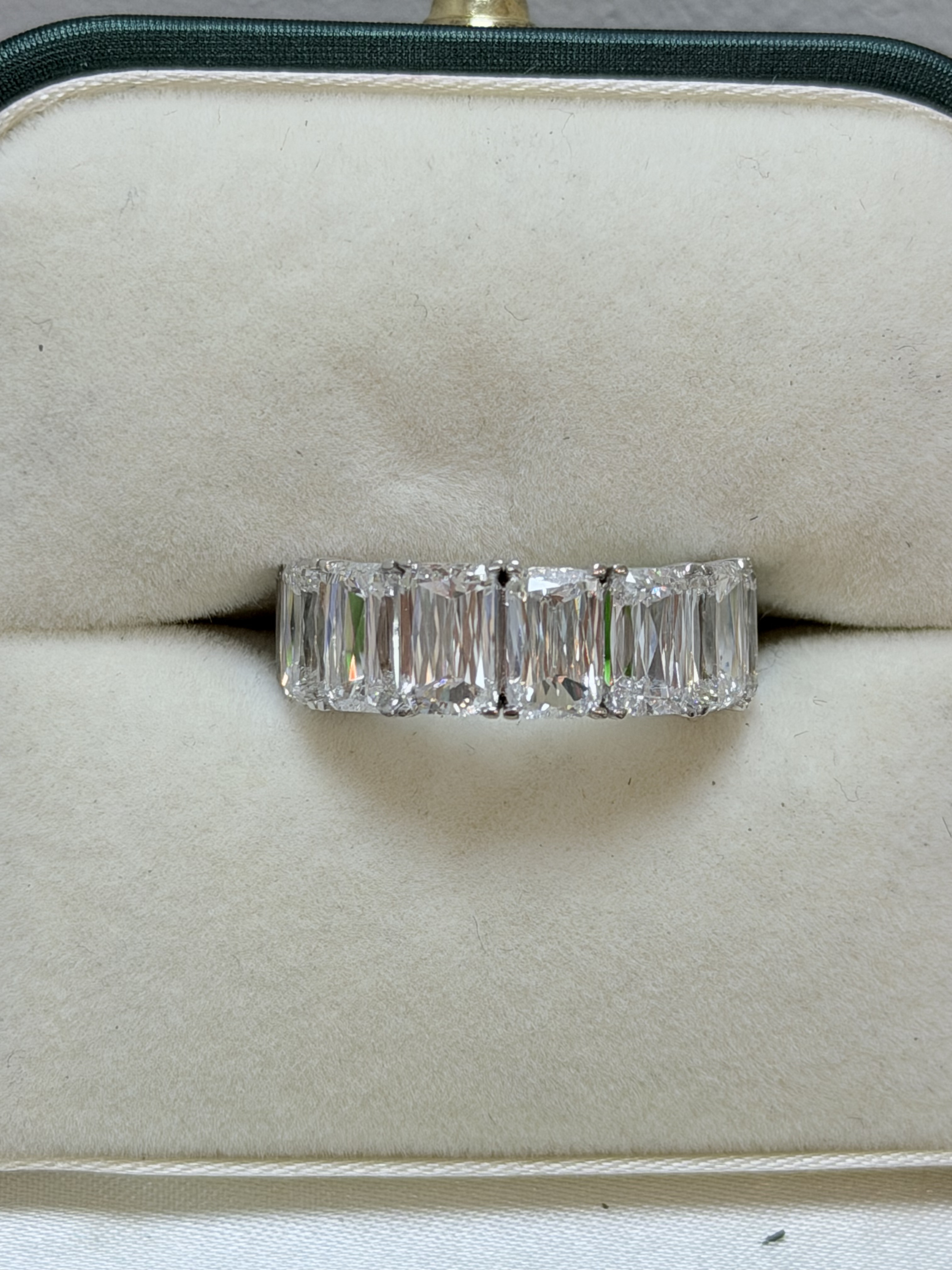 Eternity Band, 14K White Gold, stock WB00215
