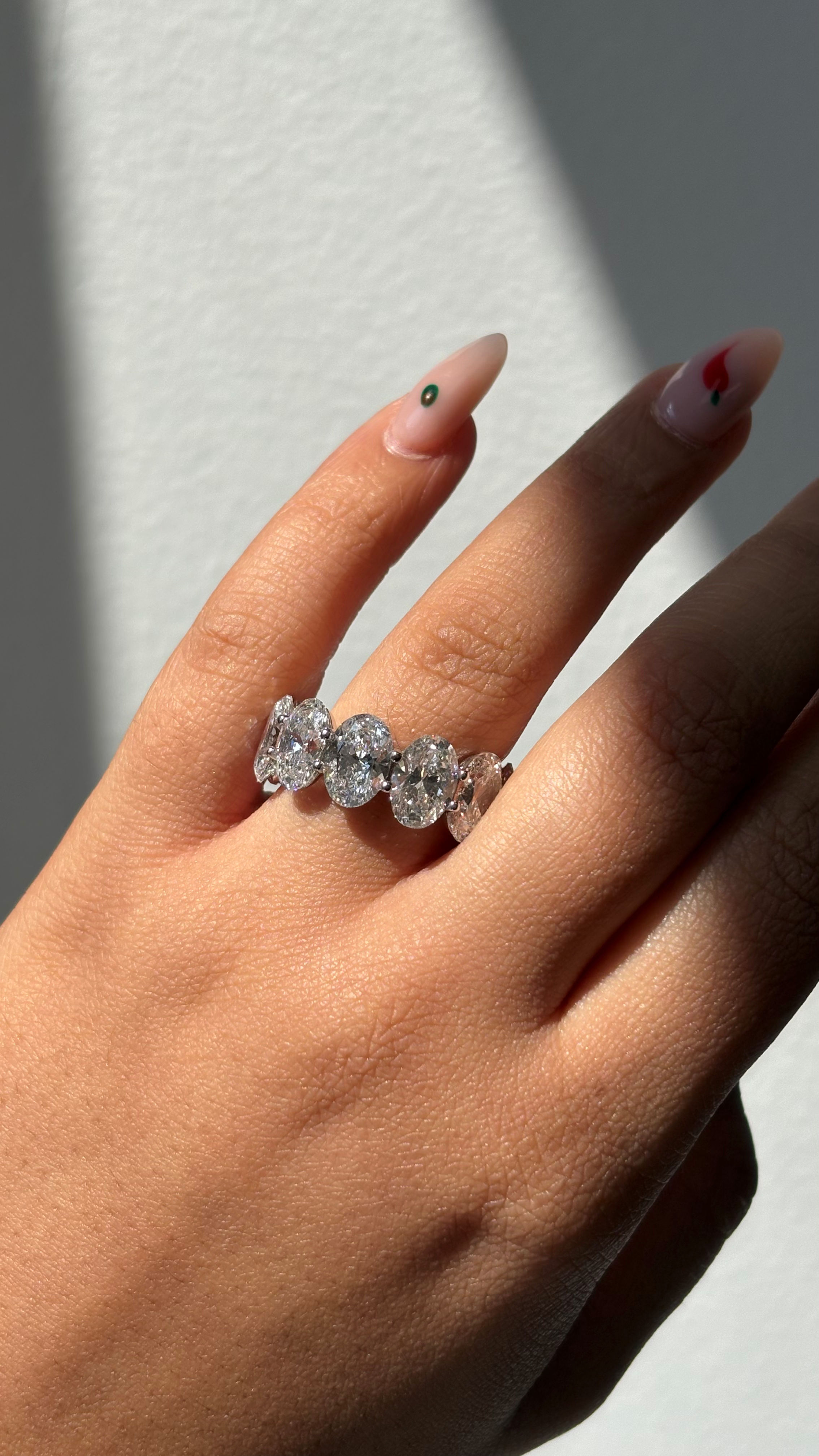 Eternity Band, 14K White Gold, stock Wb00371